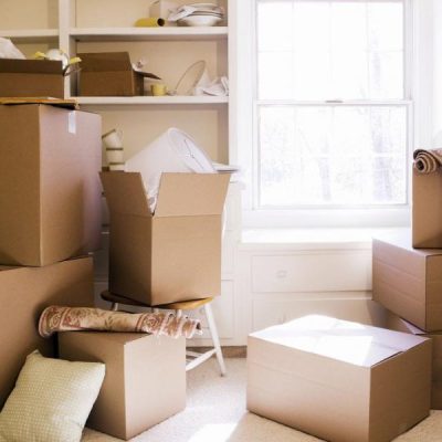 packed boxes for house removals